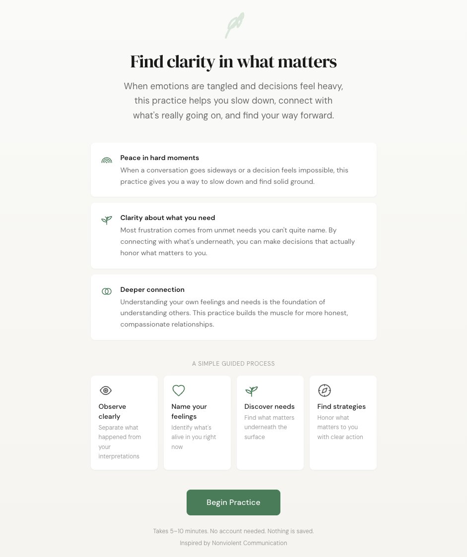Compassionate Communication Tool