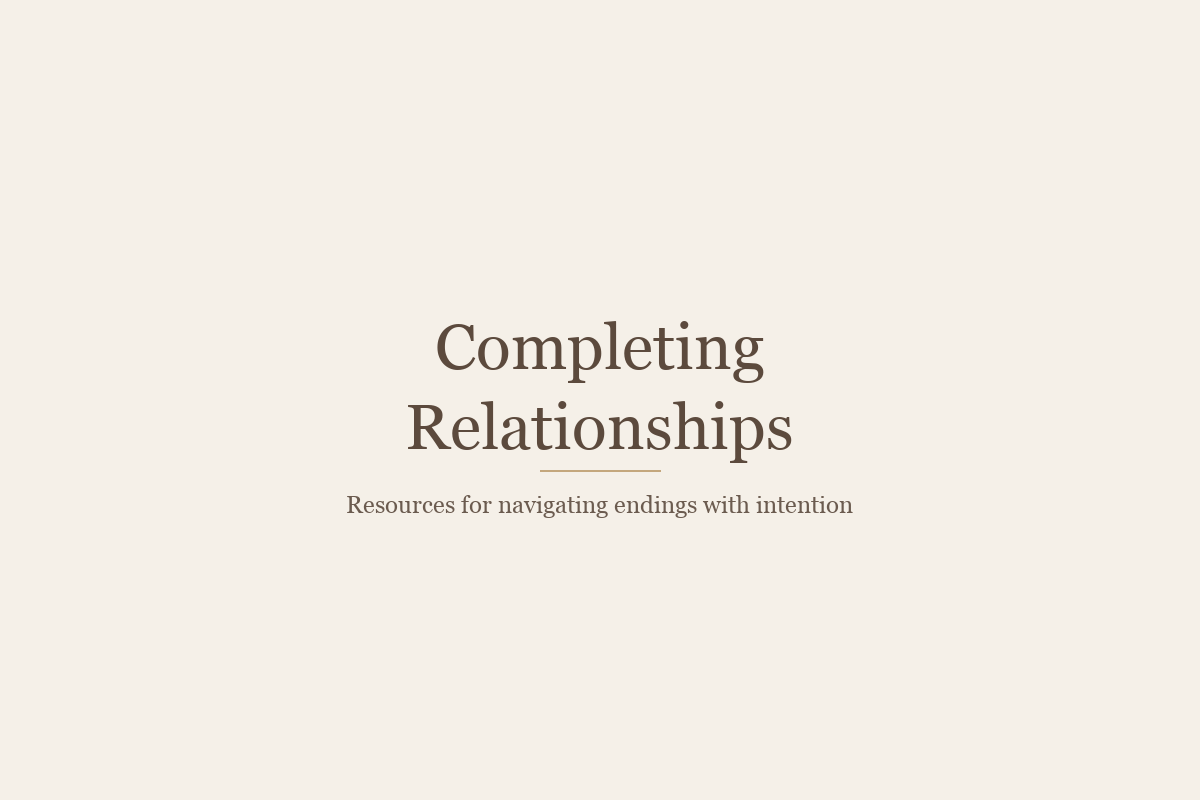 Completing Relationships