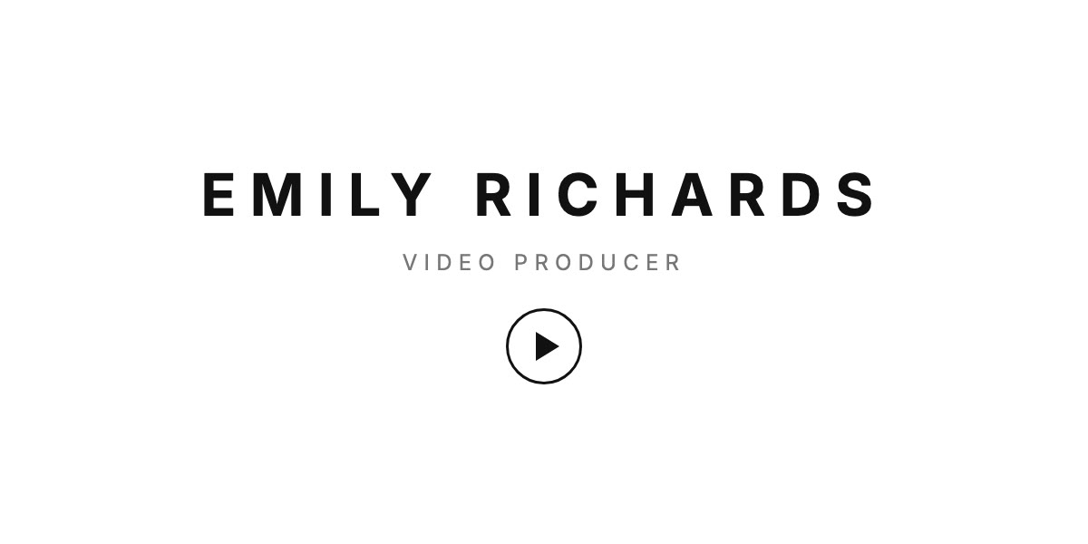 Emily Richards, video producer