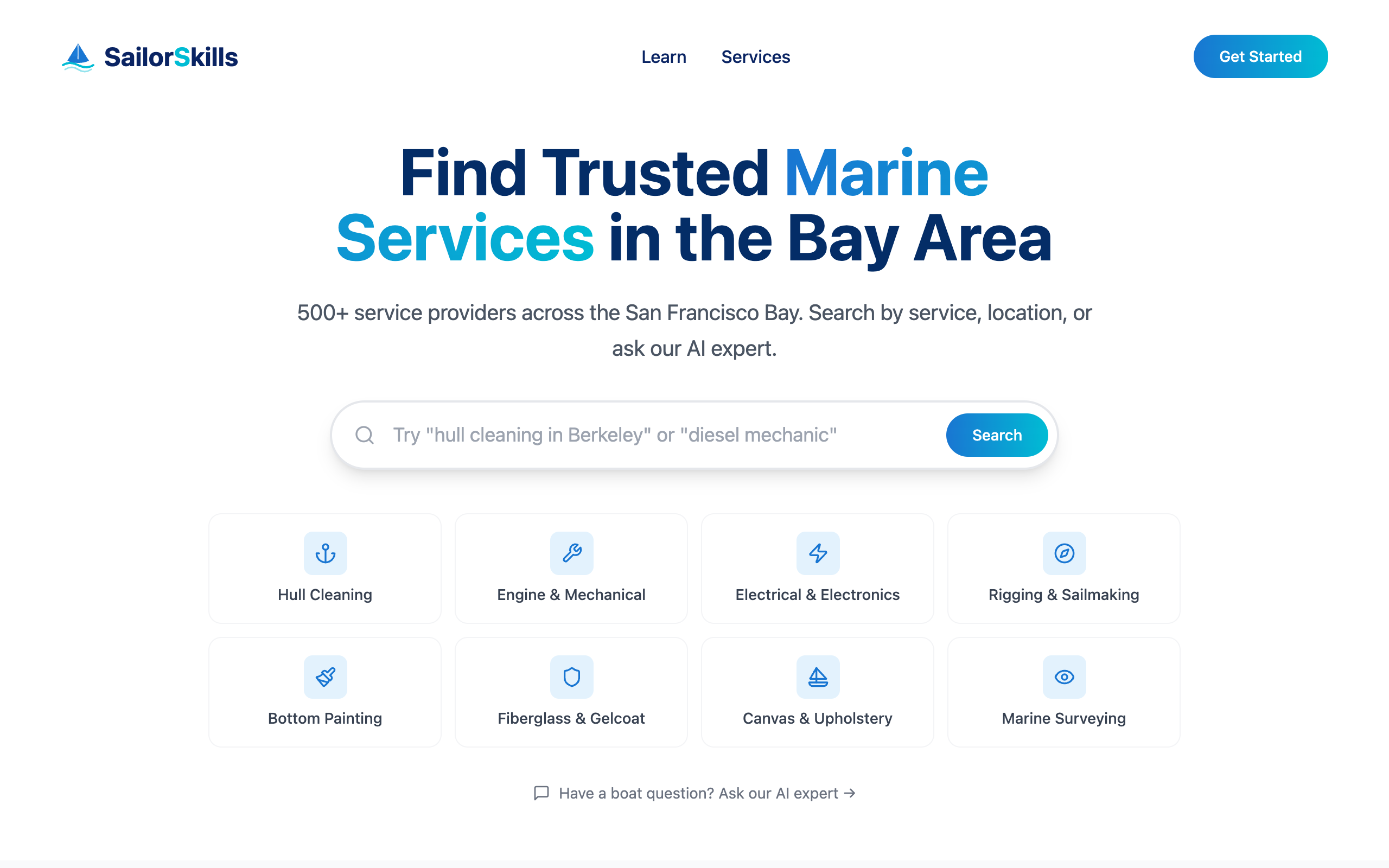 SailorSkills — Find Trusted Marine Services